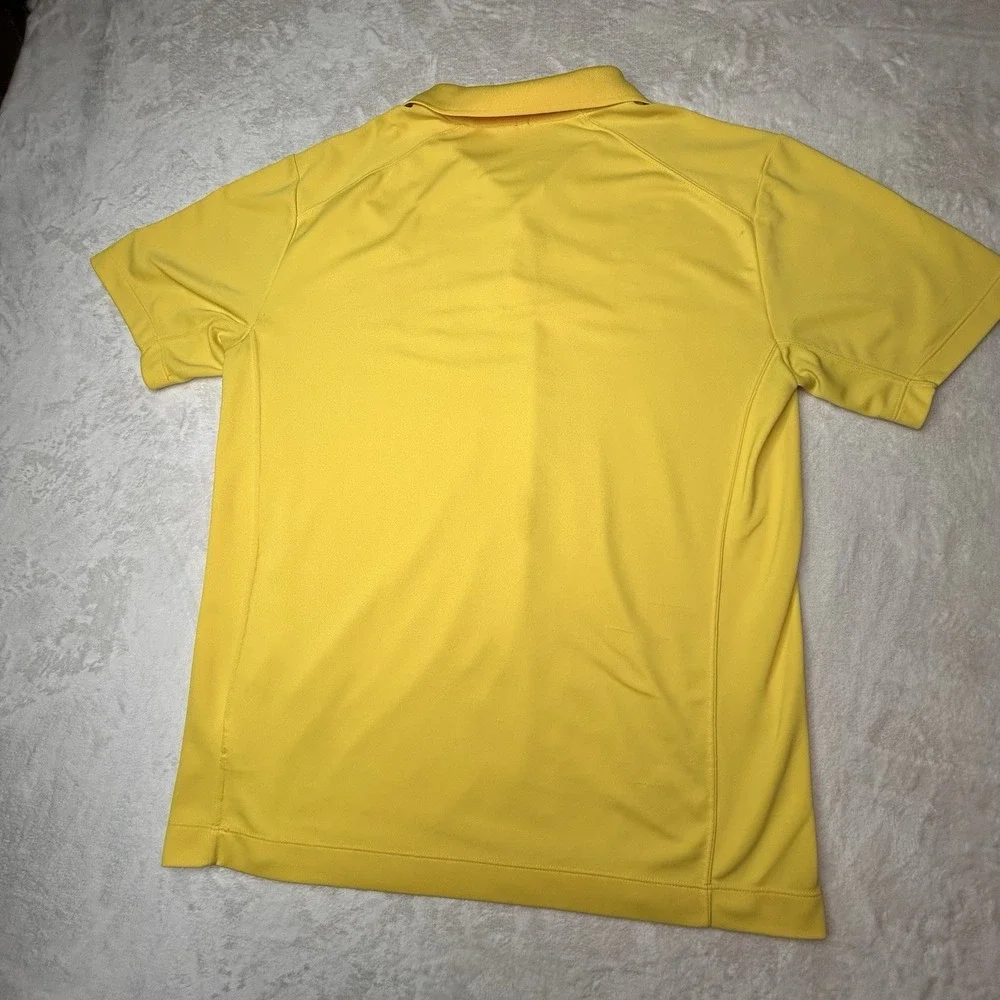 Nike Golf Tour Performance‎ Dri- Fit Bright Yellow Short Sleeve Polo Shirt